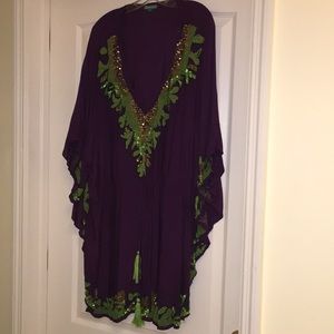 Purple Beaded Tunic